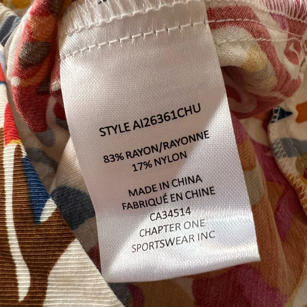 NWT Rachel Zoe Linen Blend Wide Leg Cropped Pant Crochet Ankle Colorful size XS - Picture 7 of 10